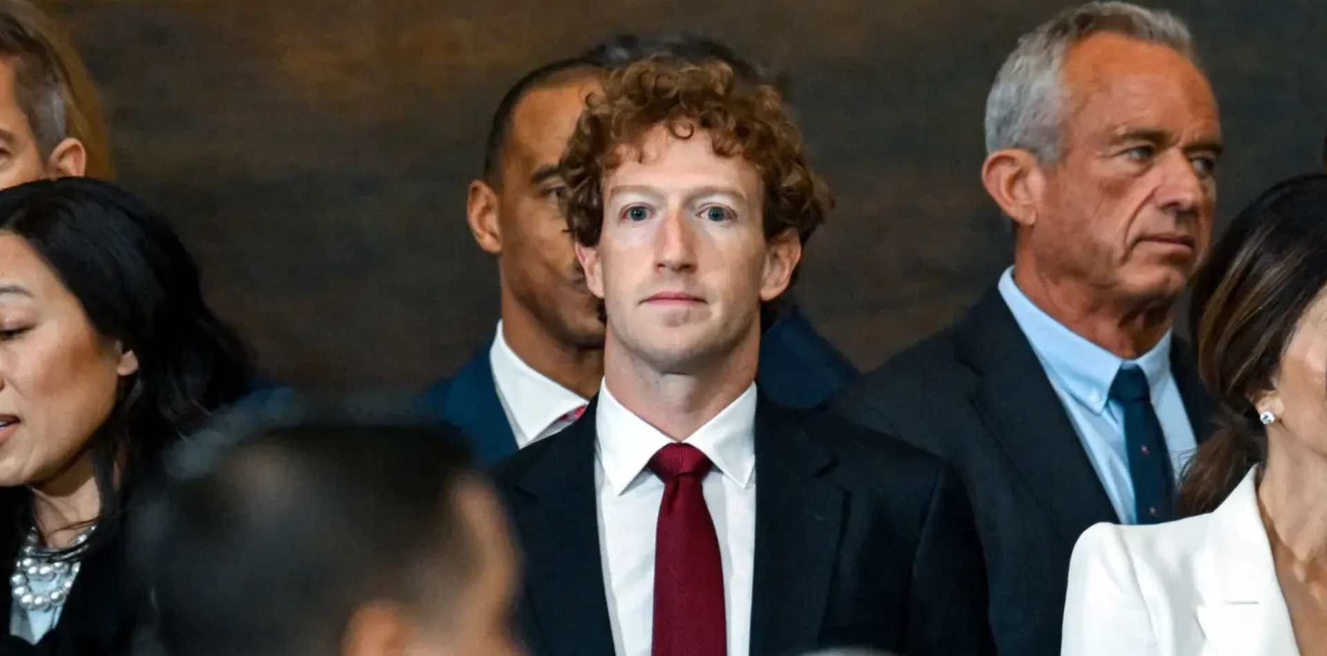 Mark Zuckerberg in a suit